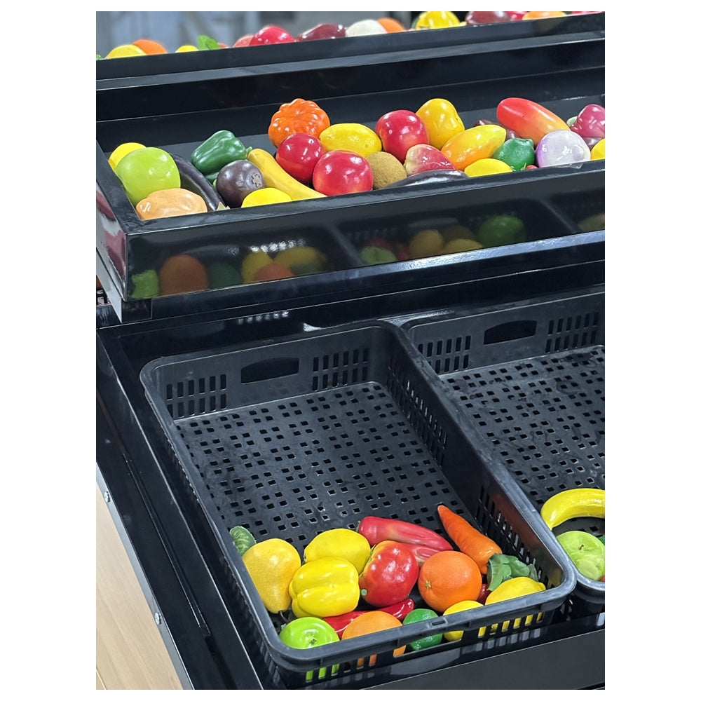 47" Plastic Tray Vegetable Rack Double Side HD-VRDM-08