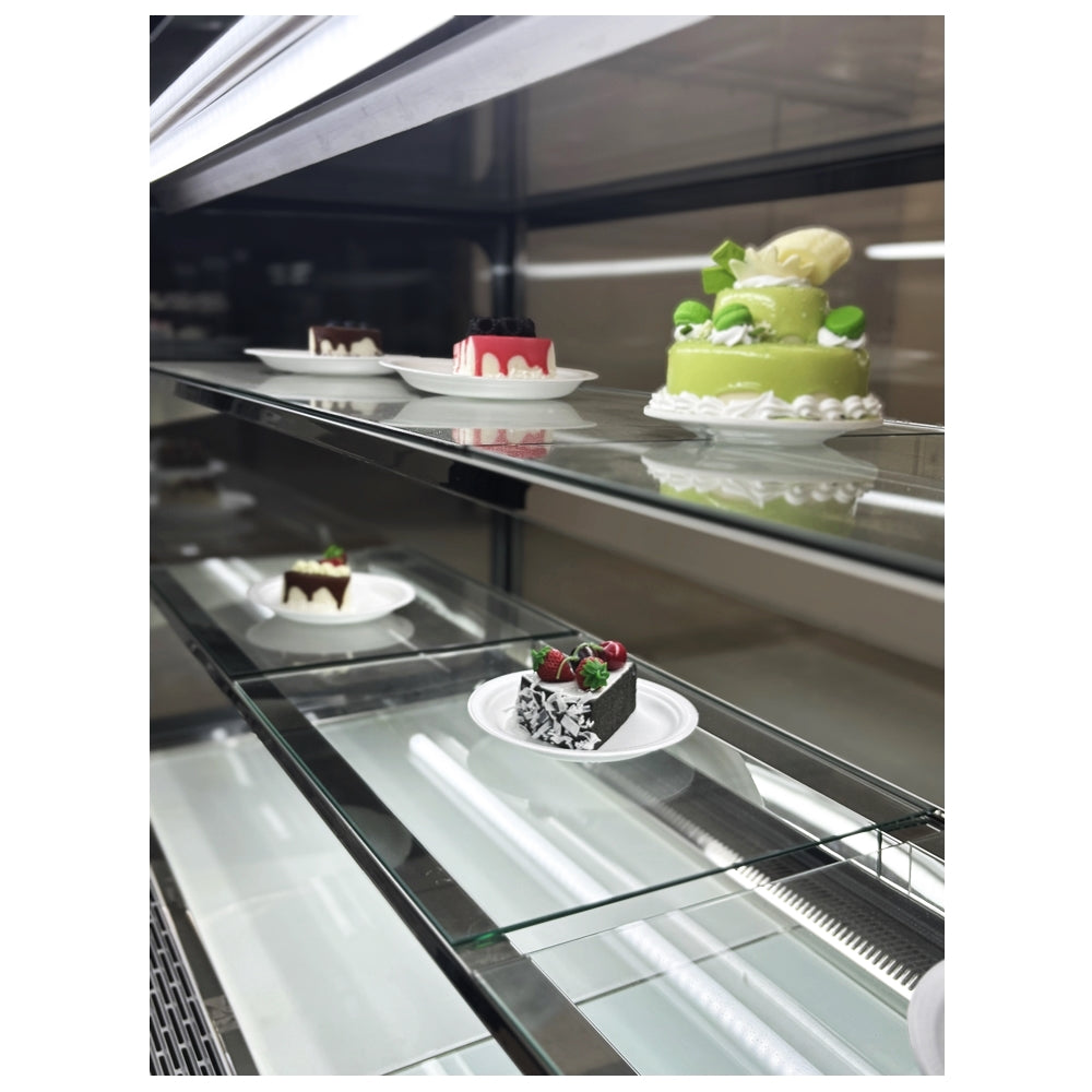60" CHEF Floor Display Pastry Cooler 20.4 Cu.Ft Used FOR02333
