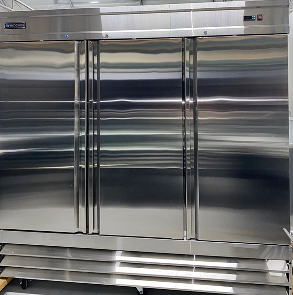 81" Windchill Stainless Steel Three Solid Door Freezer WC-3DSF-HC