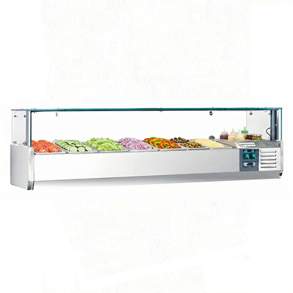 48" CHEF Refrigerated Countertop Topping Rail VRXH-1200/380