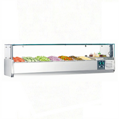 48" CHEF Refrigerated Countertop Topping Rail VRXH-1200/380
