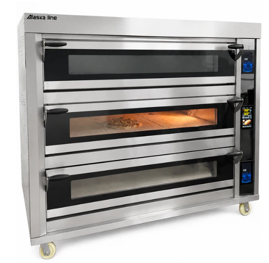 Alaska Line 48.8'' Three Deck Electric Oven with Steam Injection HIT-436