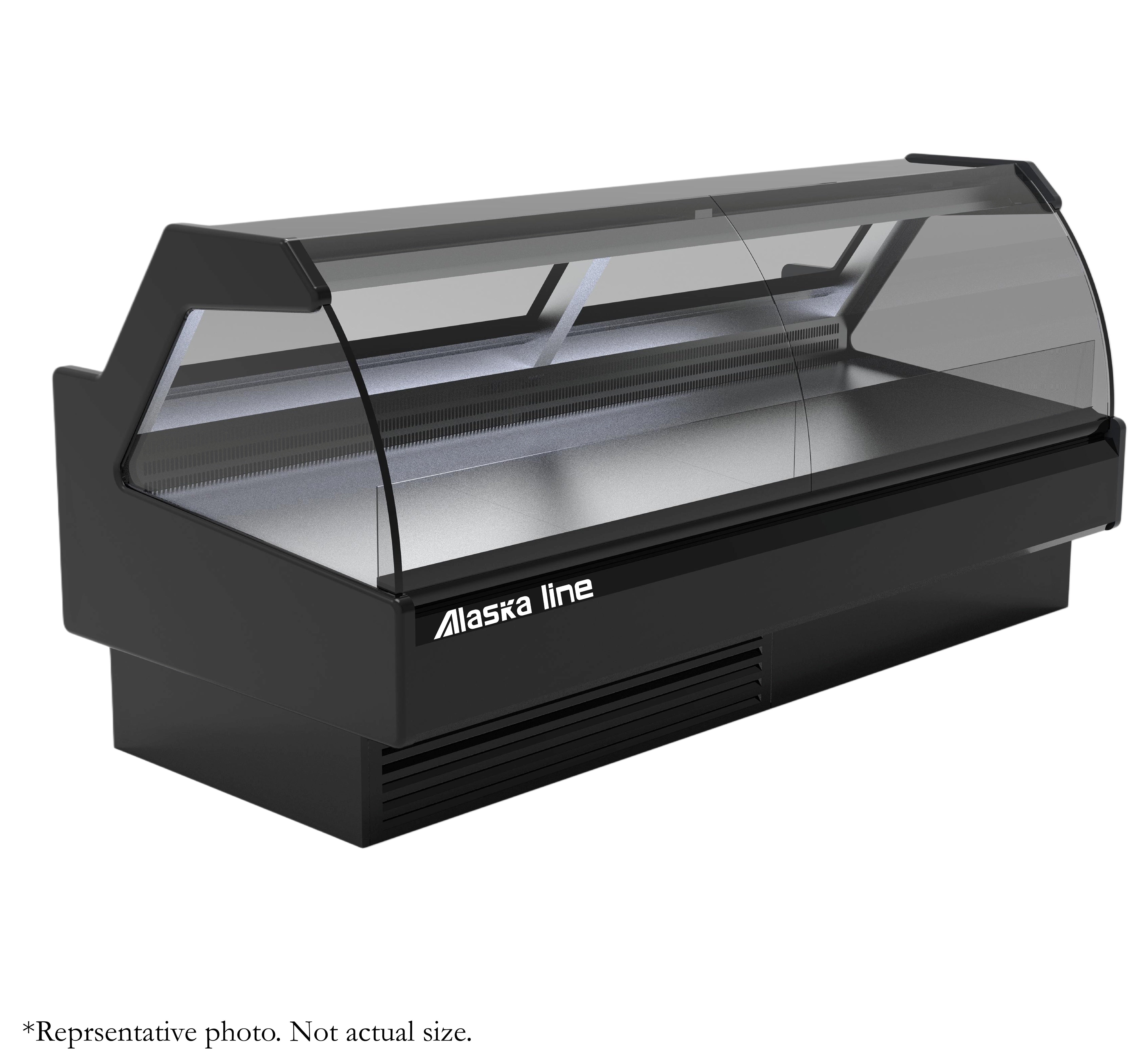 154''  - 12.8 ft Alaska-Line Gravity Cooling Meat/Deli Display Cooler Remote or Self-Contain Options HIT-1574