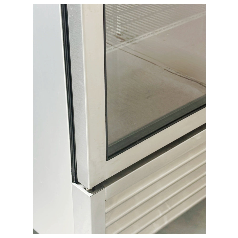 55'' True Double Glass Door Reach in Cooler Used FOR01723