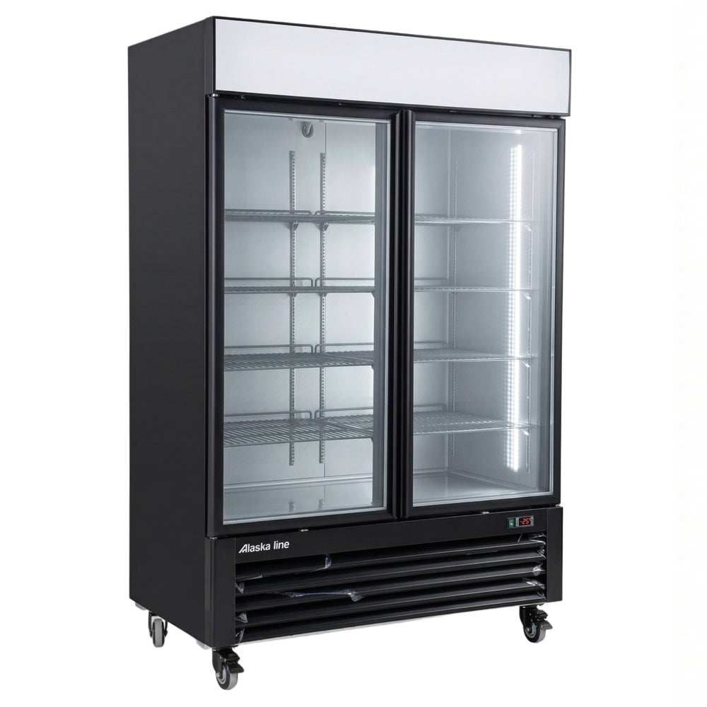 54'' Alaska Line Glass Double Door Freezer HIT-424