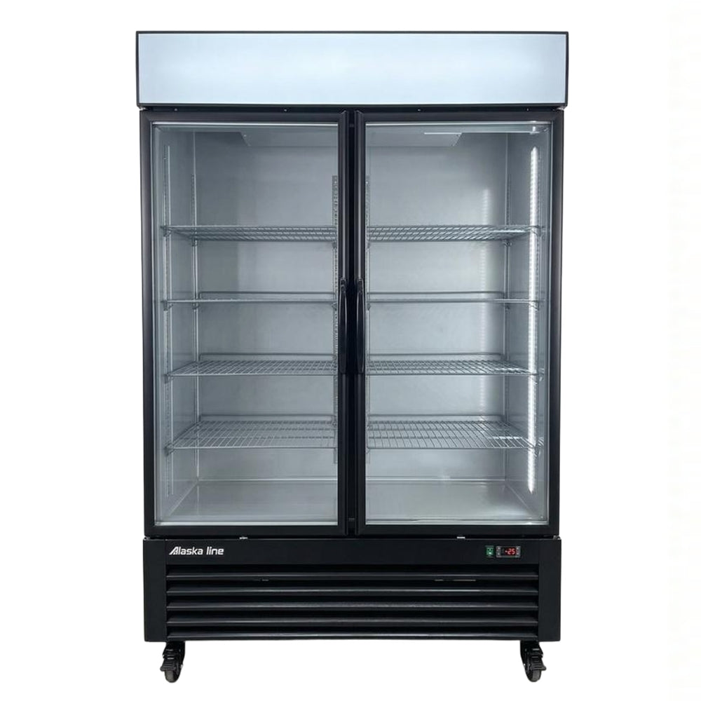 54'' Alaska Line Glass Double Door Freezer HIT-424