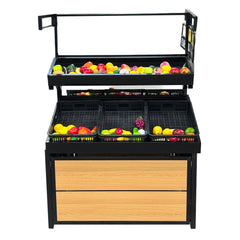 47" Plastic Tray Vegetable Rack Double Side HD-VRDM-08