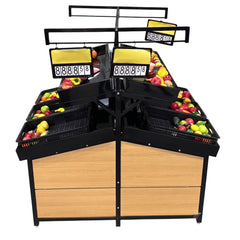 47" Plastic Tray Vegetable Rack Double Side HD-VRDM-08
