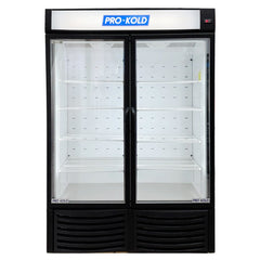 54" Pro-Kold Double Glass Door Display Freezer 32 Cu.Ft.   DURF-32W