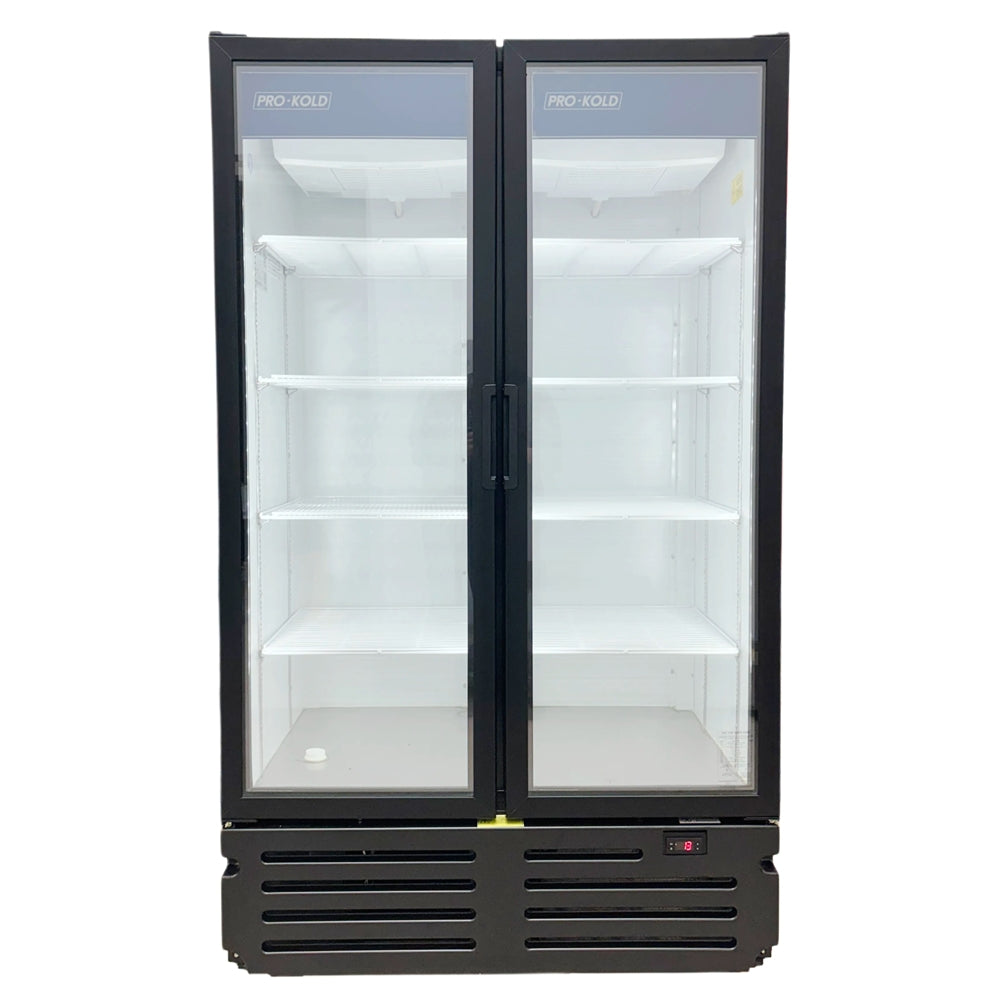 48" Pro-Kold Double Glass Door Merchandise Cooler 23.8 Cu.Ft., VC-43