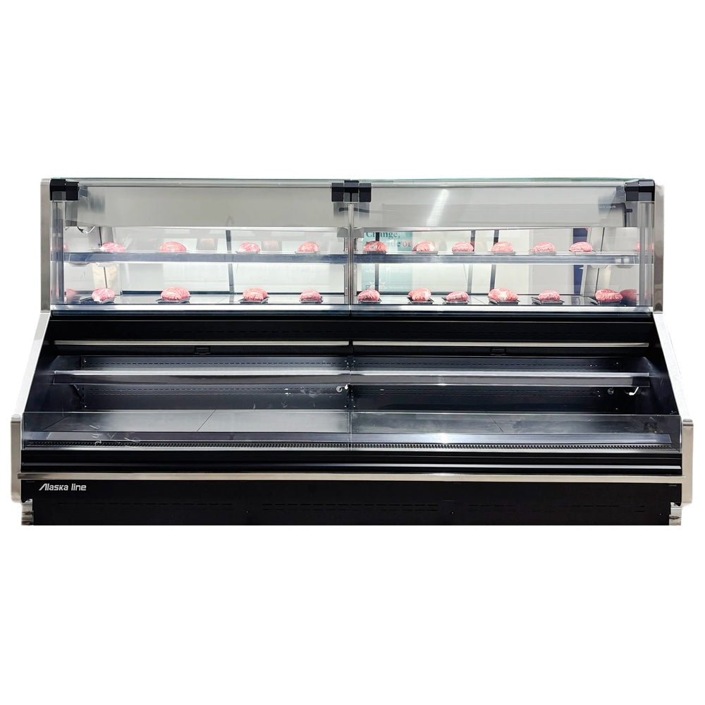 Alaska Line 102'' Remote Gravity Coil Meat Case Grab and Go Cooler HIT-1578