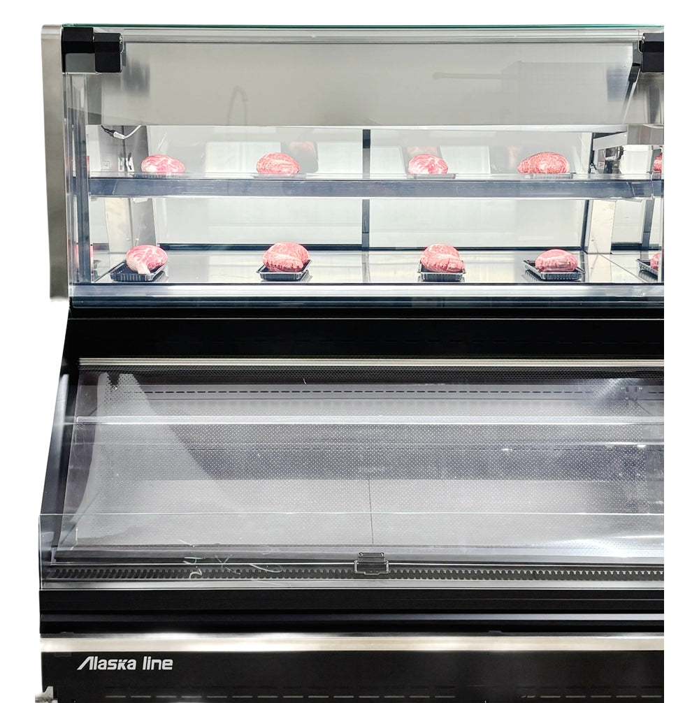 Alaska Line 102'' Remote Gravity Coil Meat Case Grab and Go Cooler HIT-1578