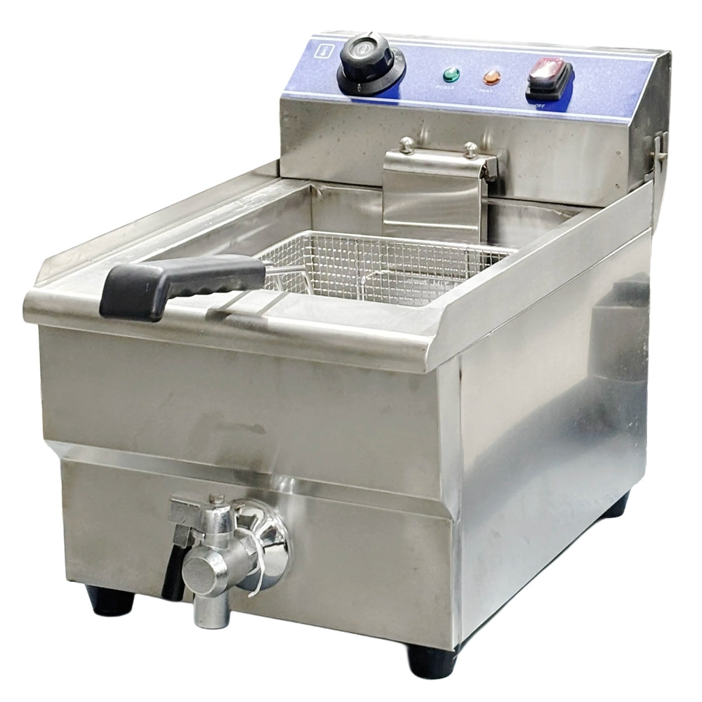 12" Countertop Electric Fryer with Valve EF-131V