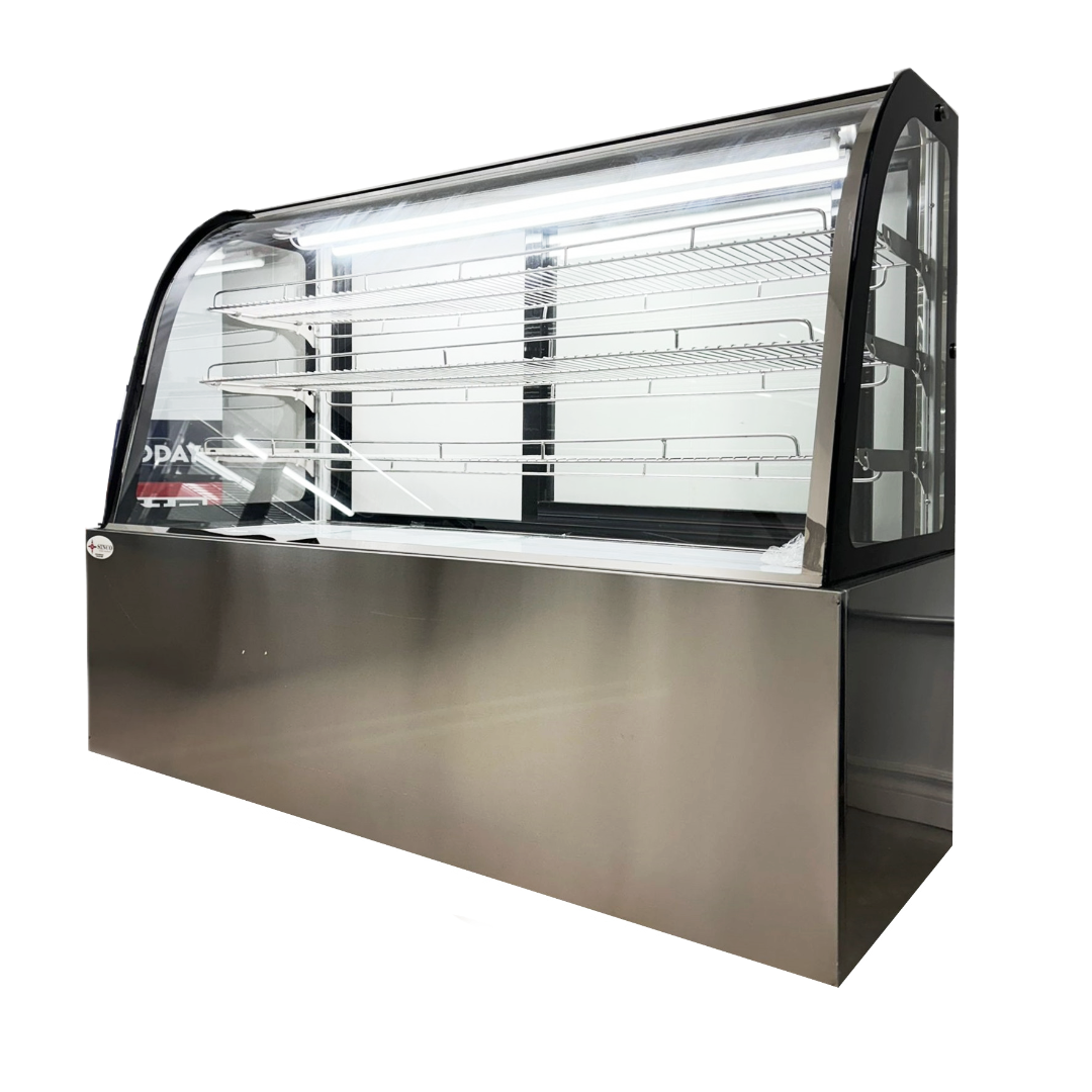 60'' CHEF Pastry Display Warmer Curved Glass HD-1503C