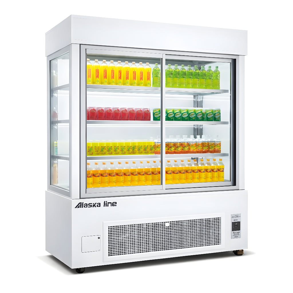 Alaska Line 59'' Sliding Glass Door Beverage/Pastry Showcase Refrigerator HIT-420