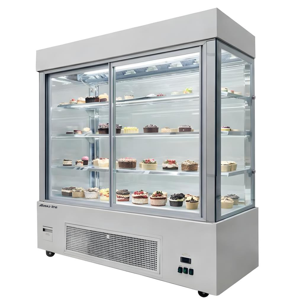 Alaska Line 59'' Sliding Glass Door Beverage/Pastry Showcase Refrigerator HIT-420