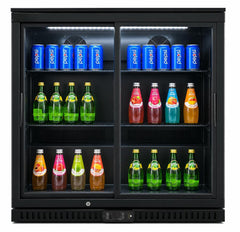 35'' Alaska-Line Sliding Door Back Bar Cooler 208L Capacity, HIT-25