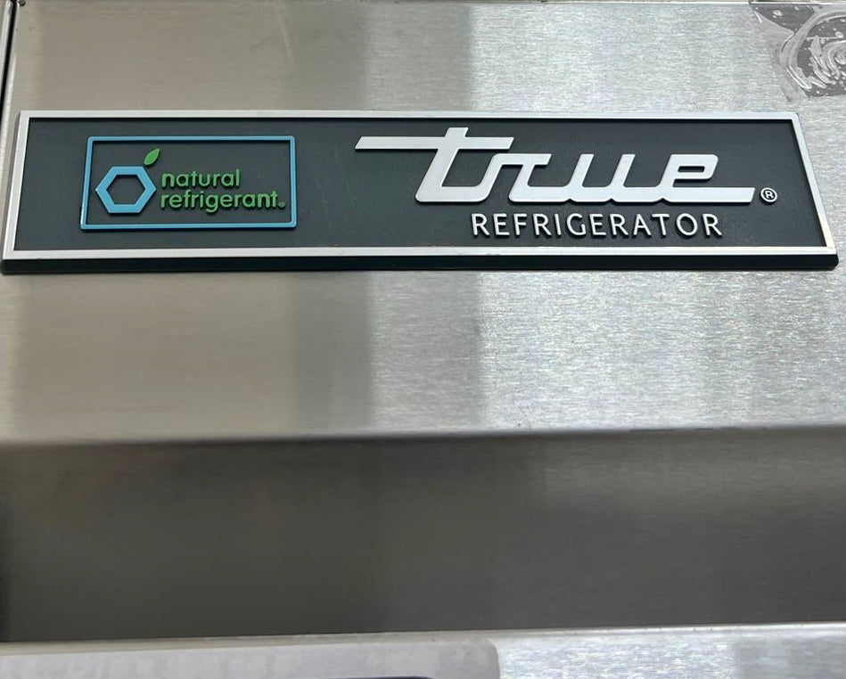 55'' True Double Glass Door Reach in Cooler Used FOR01723