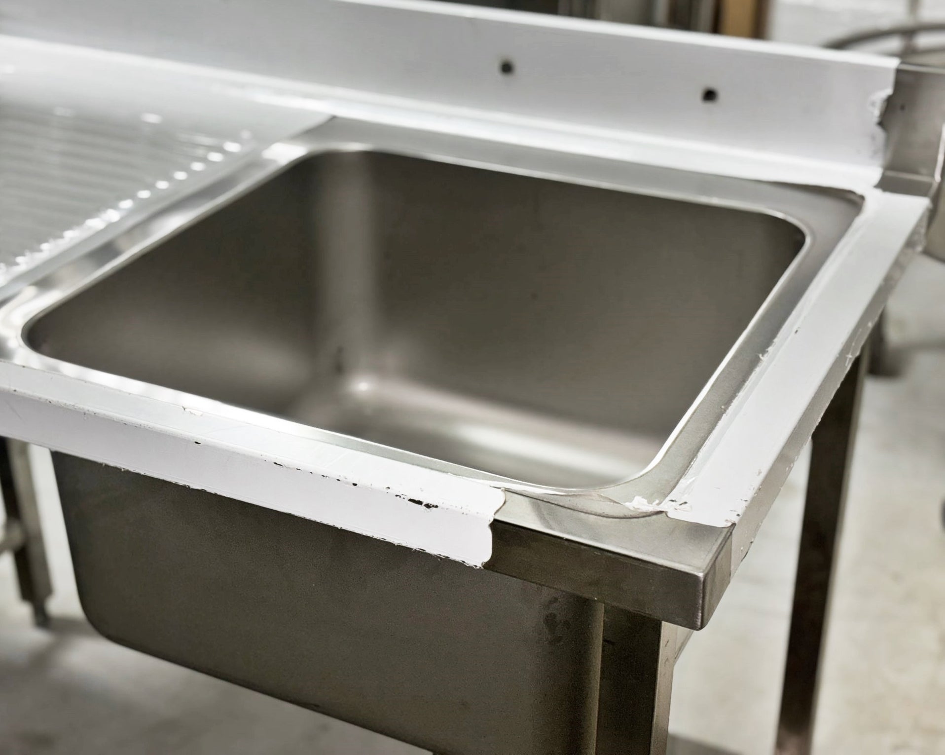 48'' Stainless Steel One Compartment & Left Drainboard Sink ZZ-DXY-1260