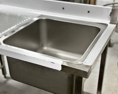48'' Stainless Steel One Compartment & Left Drainboard Sink ZZ-DXY-1260