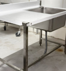 48'' Stainless Steel One Compartment & Left Drainboard Sink ZZ-DXY-1260