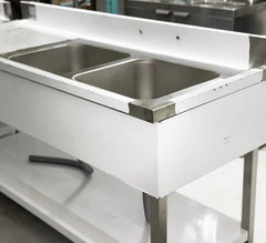 79'' Stainless Steel Two Compartment & Left Drainboard Sink ZZ-SXZ-2060-DQ