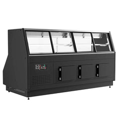 Alaska Line 102'' Remote Gravity Coil Meat Case Grab and Go Cooler HIT-1578