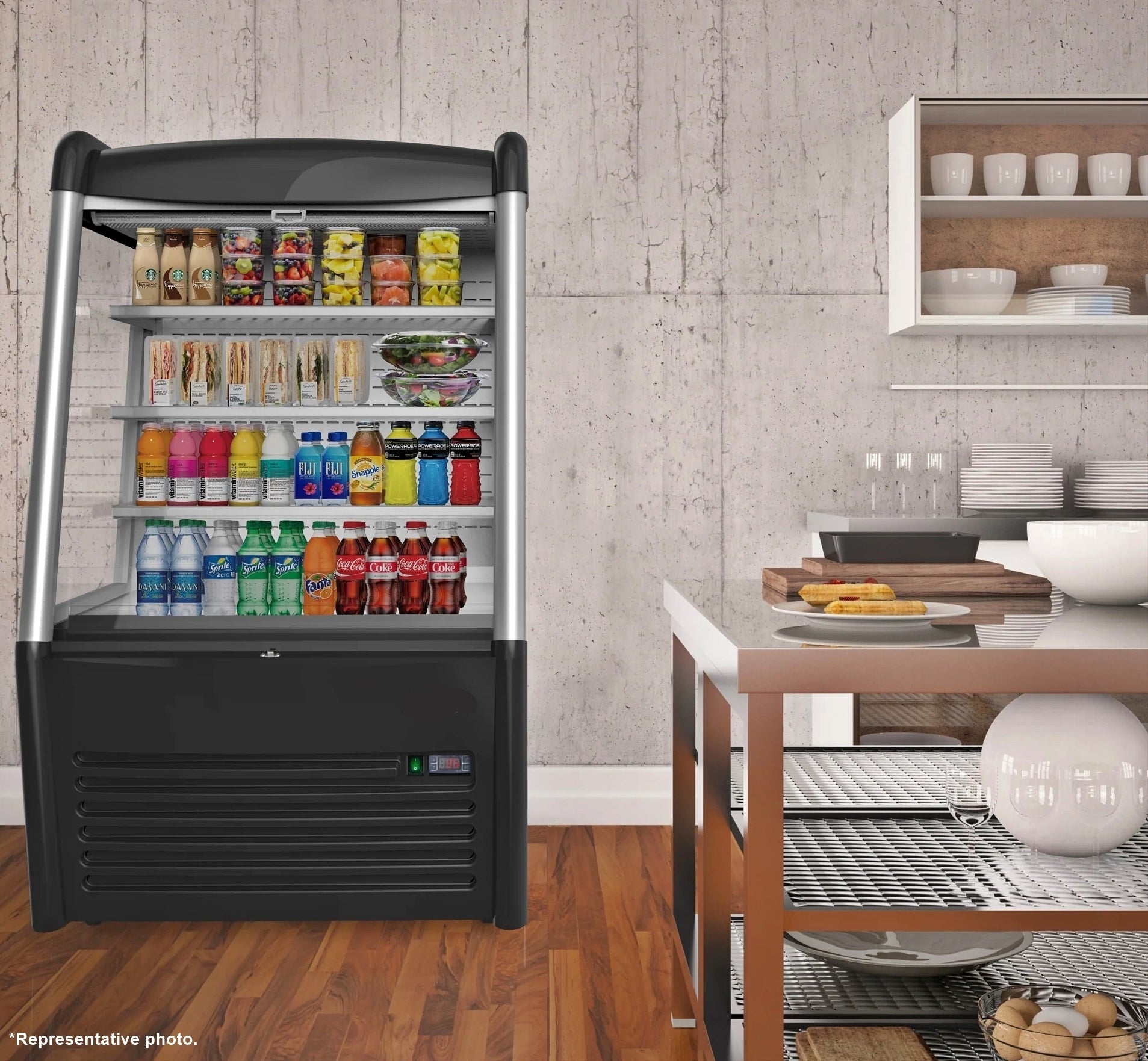 27" CHEF Open Air Merchandise Cooler - BLF-706