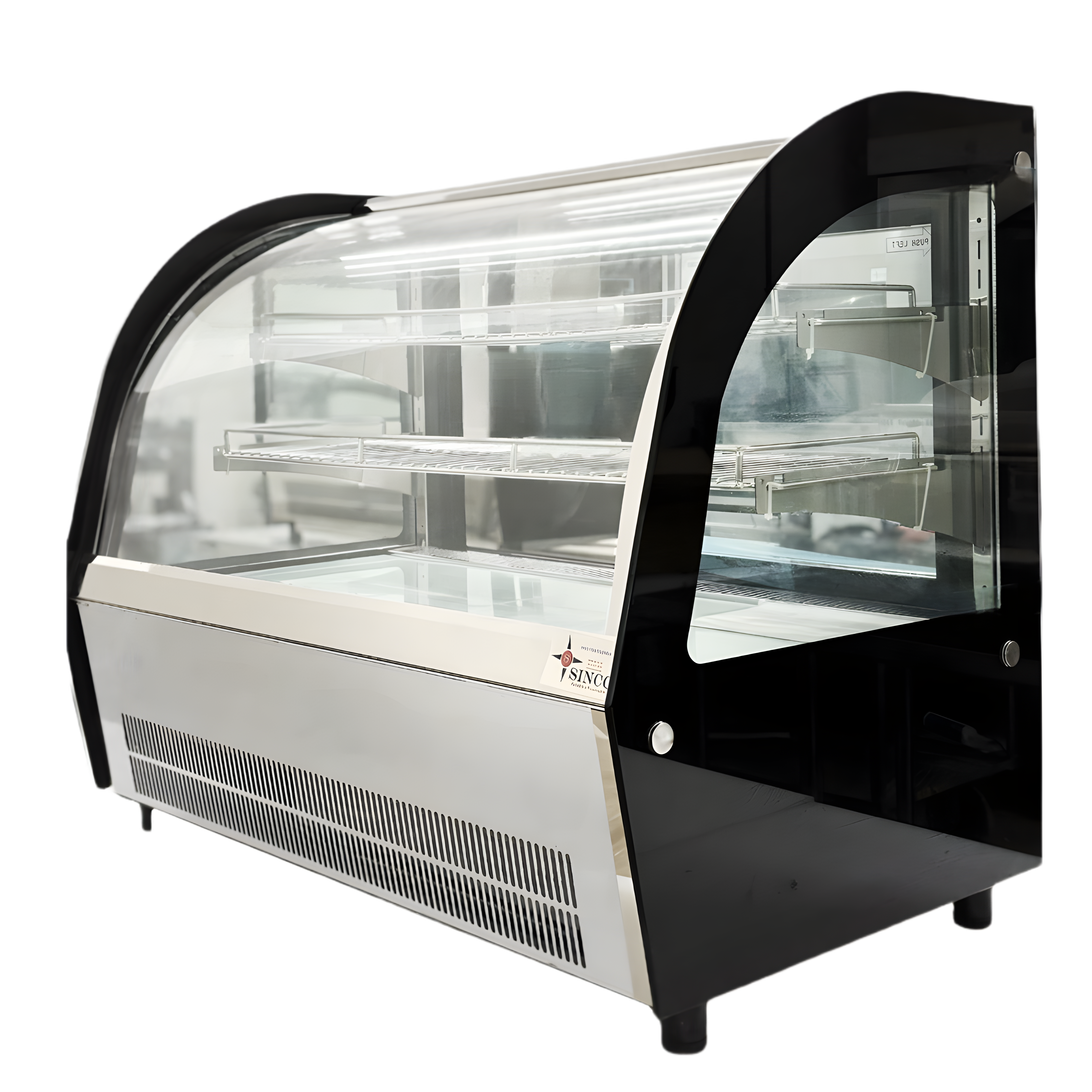 48'' CHEF Refrigerated Countertop Display Case Curved  - LISA-120C
