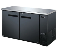 60″ EFI Two Door Solid Back Bar Refrigerator CBBDR2-60CC