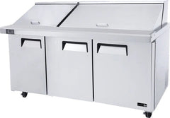 72″ EFI 3 Door Mega Top Prep Table CMDR3-72VC