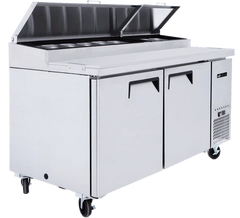 67″ EFI Double Door Pizza Prep Table CPDR2-67VC
