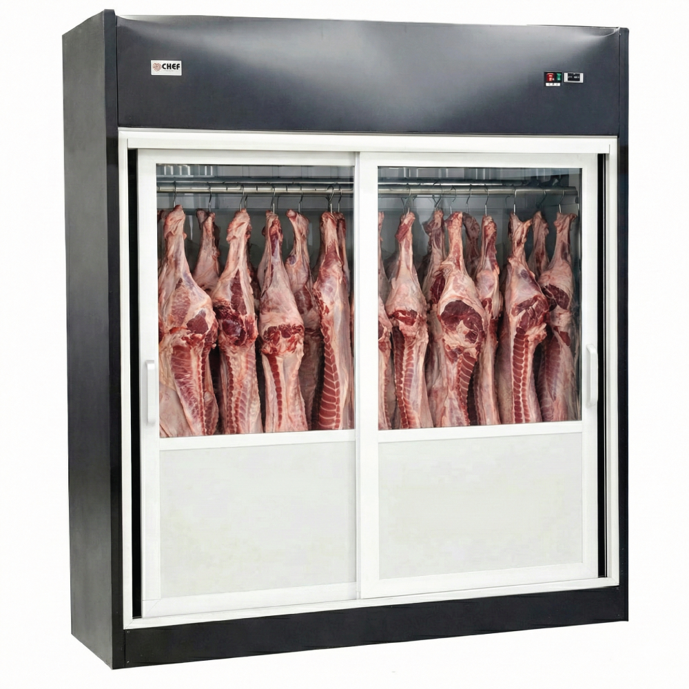 74'' CHEF Meat Hanger Display Cooler 52.9 Cu.Ft - HMC-1975