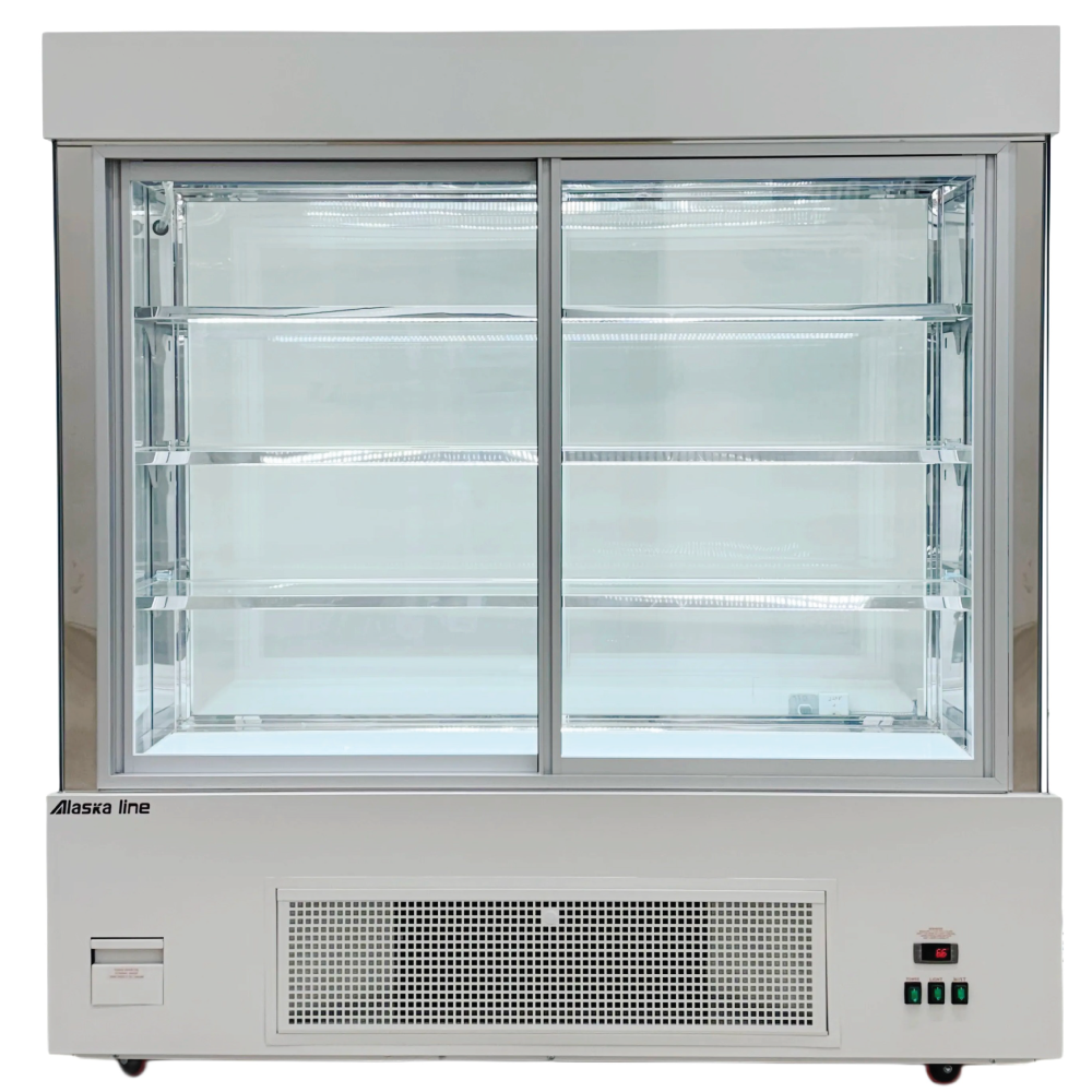 Alaska Line 59'' Sliding Glass Door Beverage/Pastry Showcase Refrigerator HIT-420