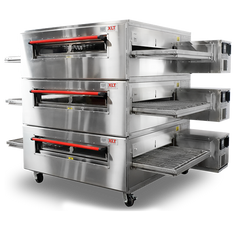 32'' XLT Triple Deck Natural Gas Pizza Conveyor Oven XLT-3255-3