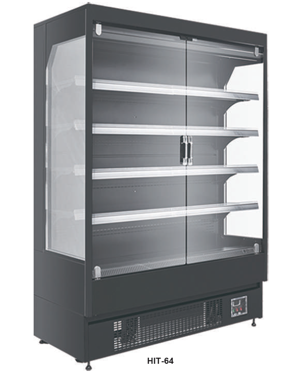 39.3'' Alaska Line Double Glass Door Cooler 15.5 Cu.Ft. Capacity, HIT-63