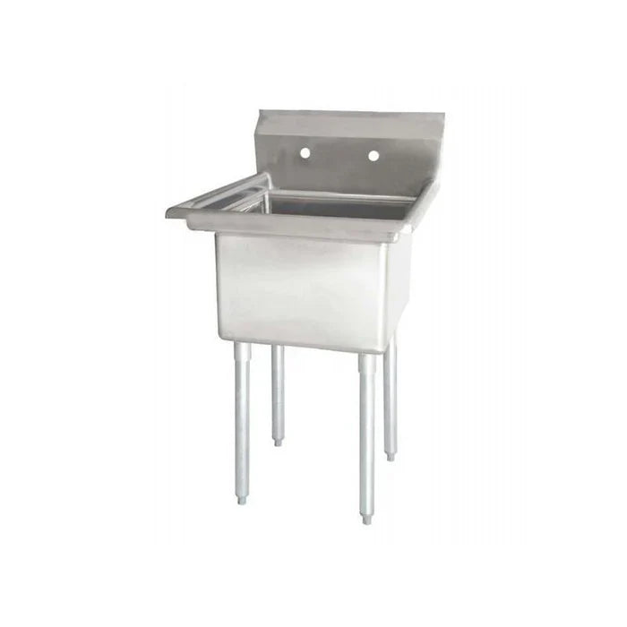 26'' CHEF One Tub Sink with Centre Drain & No Drainboard CH-2002