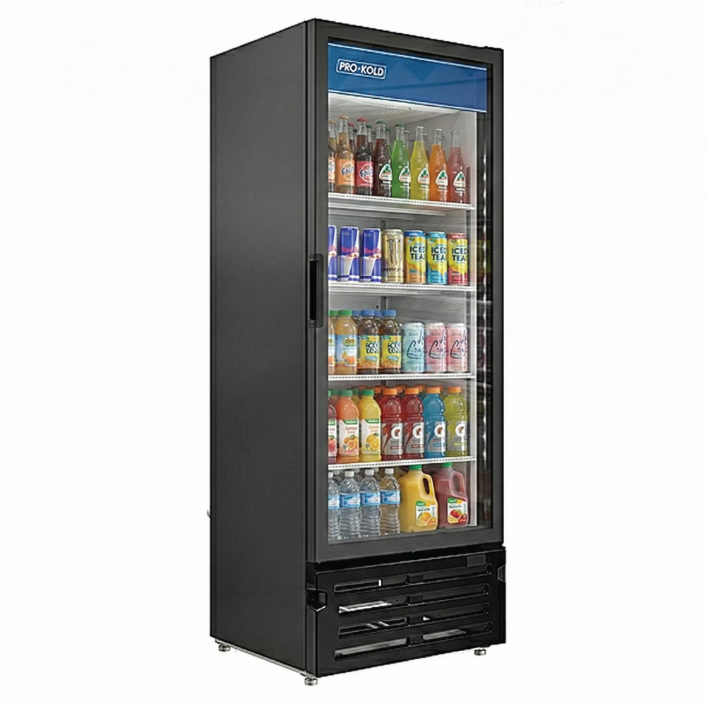 30" Pro-Kold Single Glass Door Merchandise Cooler 19 Cu.Ft., VC-23
