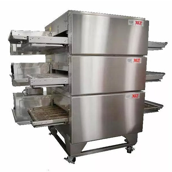38'' XLT Triple Deck Natural Gas Pizza Conveyor Oven XLT3870-2B-3